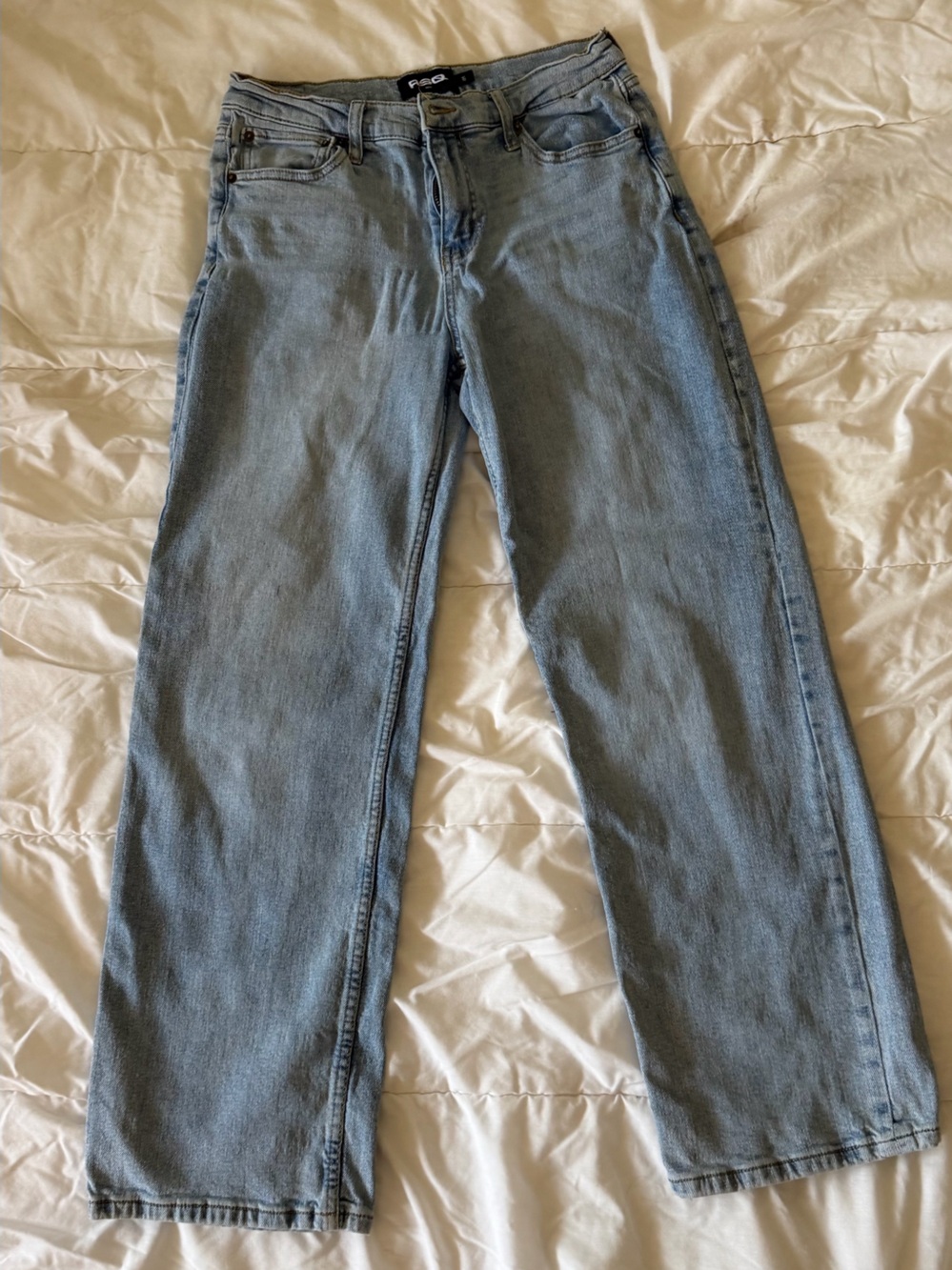 RSQ Women's Light Wash Boyfriend Jeans - Blue